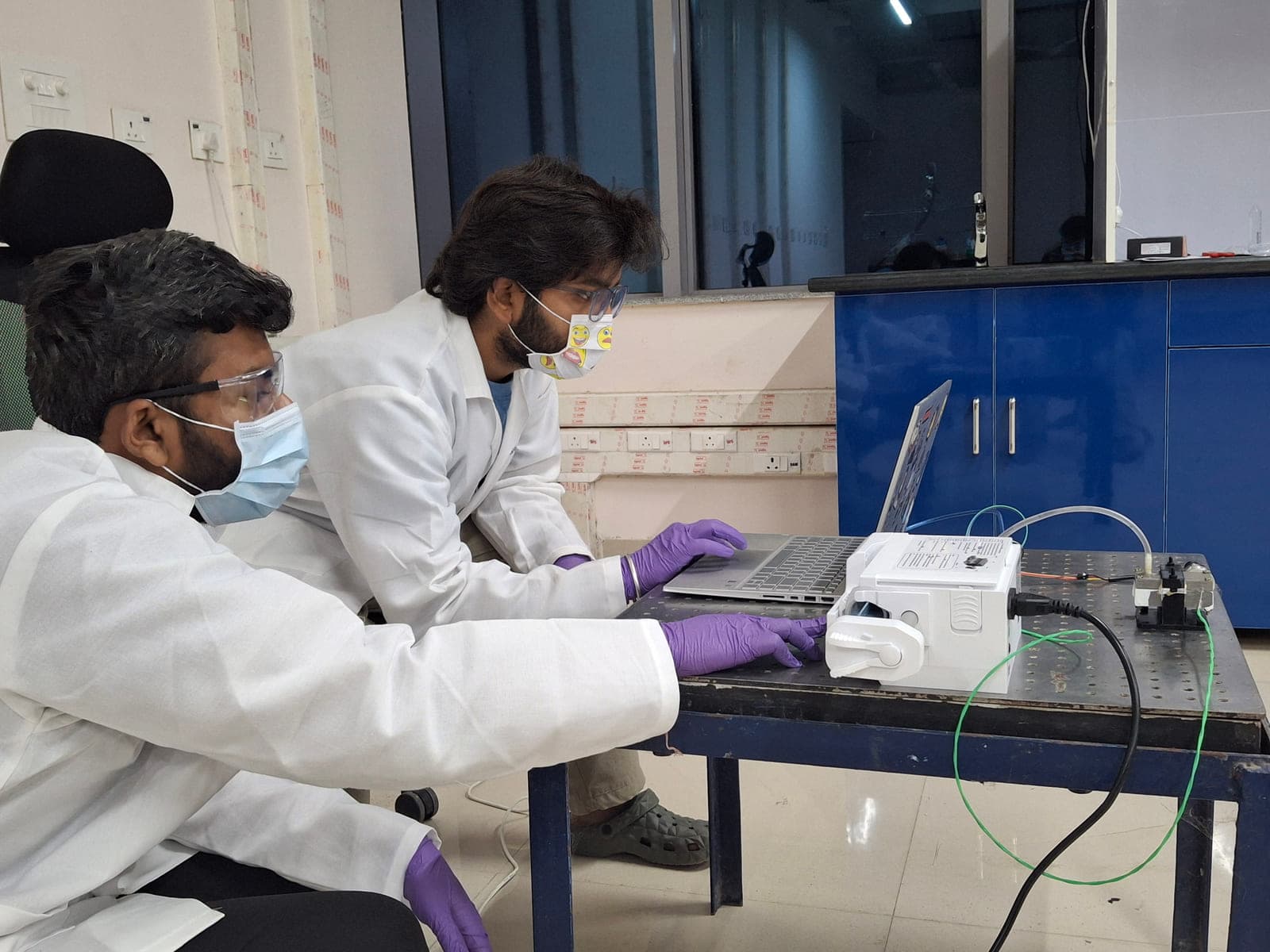 Brahmion engineers at work in the lab